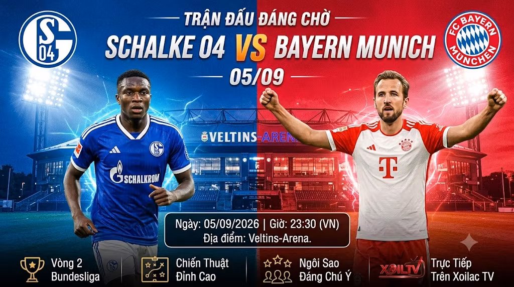 Nhận định Schalke vs Bayern Munich (23h30, 05/09): Sức Ép Nghẹt Thở Từ Hàng Công Hủy Diệt